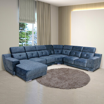 Lavo Fabric U Shape Sofa 9011